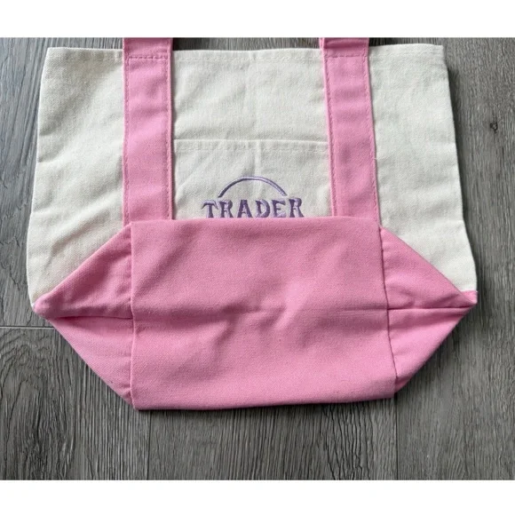 EUC 💗 Pink Trader Joe’s Mini Tote - Picture 6 of 7